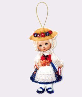 Bead Embroidery Kit Butterfly F043 Doll. Germany 12 х 7 см