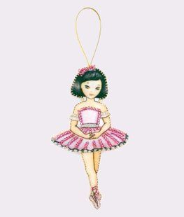 Bead Embroidery Kit Butterfly F145 Ballet Dancer 12 х 6 см