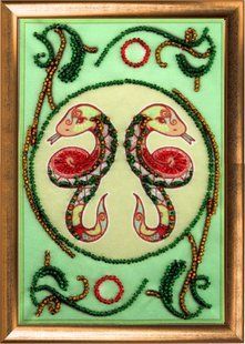 Bead Embroidery Kit Zodiac signs Gemini 2901 15 х 10см