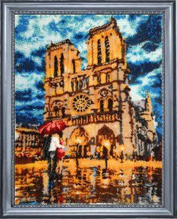 Bead Embroidery Kit Butterfly 396 Date by the Notre-Dame 34 х 27 см
