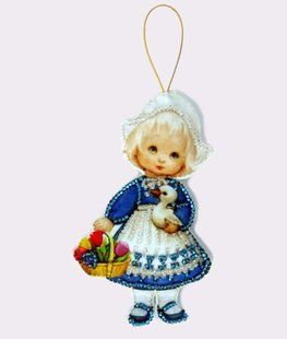Bead Embroidery Kit Butterfly F044 Doll. Holland 12 х 7 см