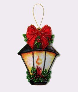 Bead Embroidery Kit Butterfly F096 Lantern 11 х 8 см