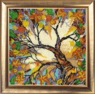 Bead Embroidery Kit Butterfly 346 Hello, Autumn! 27 х 27 см