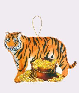 Bead Embroidery Kit Butterfly F152 Tiger 8 х 11 см