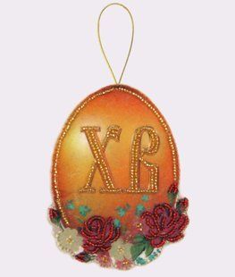 Bead Embroidery Kit Butterfly F051 Easter egg 12 х 9 см