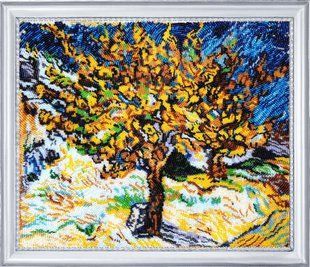 Bead Embroidery Kit Butterfly 753 Mulberry Tree. After V. Van Gogh 27 х 32 см