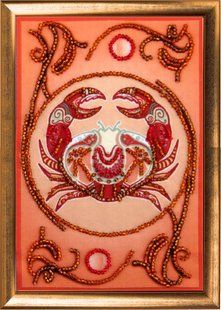 Bead Embroidery Kit Zodiac signs Cancer 2901 15 х 10см