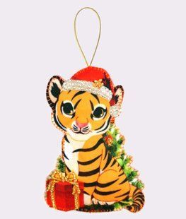 Bead Embroidery Kit Butterfly F147 Little Tiger 11 х 8 см