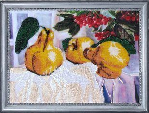 Bead Embroidery Kit Butterfly 247 Still-life with Apple Quince 24 х 34 см