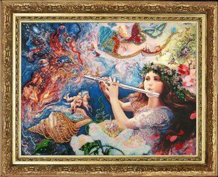 Bead Embroidery Kit Butterfly 448 Melody of the Universe 27 х 35 см