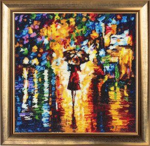 Bead Embroidery Kit Butterfly 840 Rain Princess 27 х 27 см