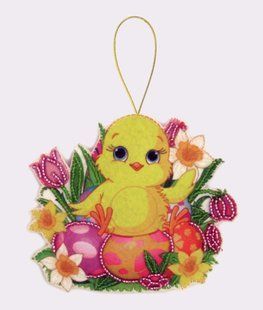 Bead Embroidery Kit Butterfly F052 Chicken 10 х 11 см