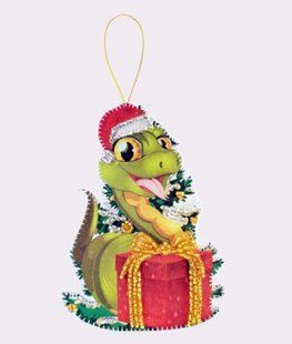 Bead Embroidery Kit Butterfly F153 Snake 12 х 9 см