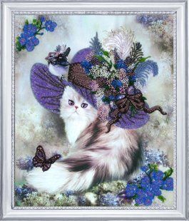 Bead Embroidery Kit Butterfly 613 My Fair Lady 32 х 27 см