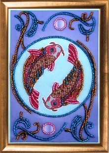 Bead Embroidery Kit Zodiac signs Pisces 2901 15 х 10см