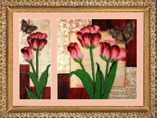 Bead Embroidery Kit Butterfly 255 Tulips 26 х 10 26 х 26 см