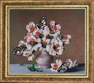 Bead Embroidery Kit Butterfly 204 Summer Fragrance 25 х 29 см