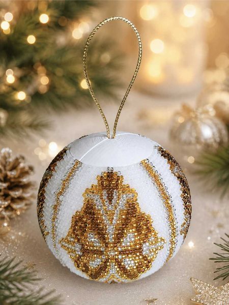 Bead Embroidery Kit Authentic Christmas Decor figure "Winter Shine.Diamond"
