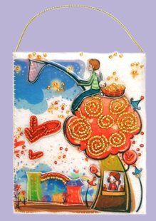 Bead Embroidery Kit Butterfly F502 Gift Envelope 12 х 10 см