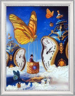 Bead Embroidery Kit Butterfly 757 Beyond the Time 37 х 28 см