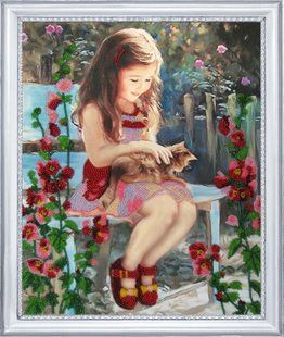 Bead Embroidery Kit Butterfly 457 Let's Play 33 х 27 см