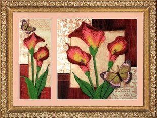 Bead Embroidery Kit Butterfly 256 Callas 26 х 10 26 х 26 см