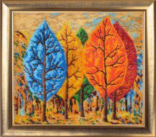 Bead Embroidery Kit Butterfly 356 Flames 27 х 31 см
